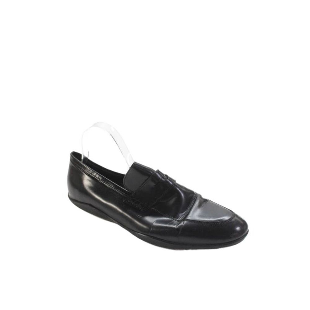Harrys of London Mens Leather Casual Slip On Loafers Black Size 12.5
